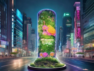 地铁广告中的智慧之花，中间隔离带的创意设计